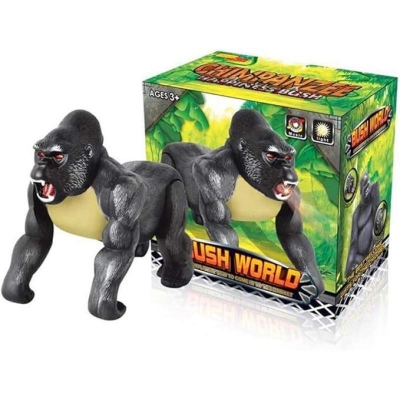 Picture of Liberty Imports Electronic Walking Gorilla Toy – Light & Sound Battery Operated Kong Monkey Ape Animal Toy for Kids Multicolor