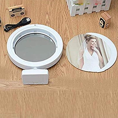 Picture of Magic Mirror Cum Photo Frame with LED Light for Home Decor White