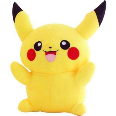 Picture of PIKACHU SOFT TOY, Pikachu doll, Pikachu teddy bear, big pikachu, pikachu stuffed toys, pokemon pikchu Yellow