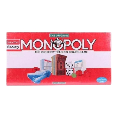 Picture of Plastic Monopoly Property Tranding Board Game Multicolor