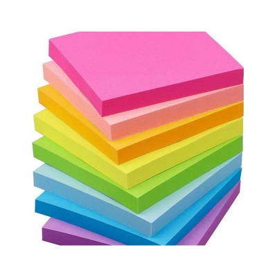 Picture of 300 Sheets Sticky Notes Mix Colors  Fluorescent Paper  3x3 Inch Post It Note Pad Multicolor