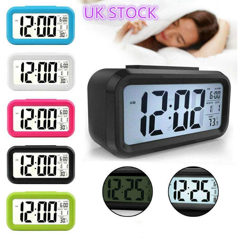Picture of LED Digital Alarm Clock – Smart Electronic Clock with Mute, Backlight, Snooze, Timer, Temperature & Calendar – Colorful Display for Home, Office & Travel 