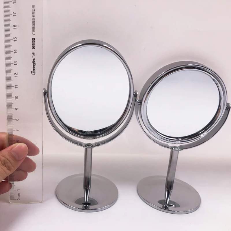 Picture of 360 Degree Swivel Magnifying Mirror, Vanity Mirror With Stand And Cute Mirror Silver