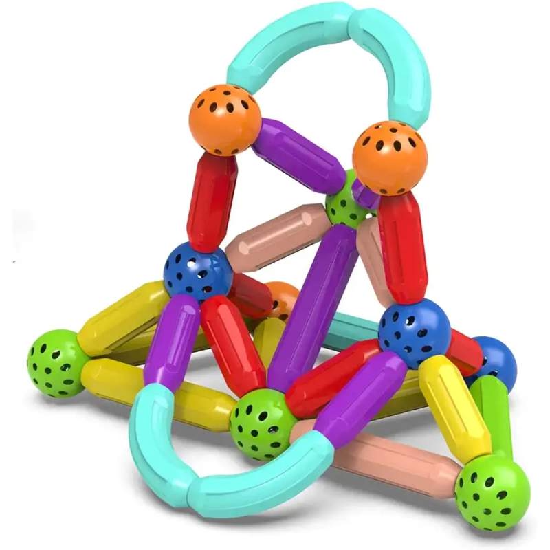 Picture of Magnetic Building Sticks and Balls Toy 42 pcs Multicolor