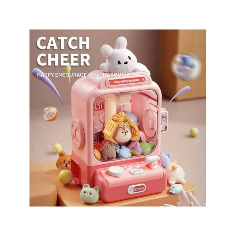 Picture of Mini Candy & Egg Catching Machine for Kids – Coin Operated Doll Grabber Toy for Boys and Girls Multicolor