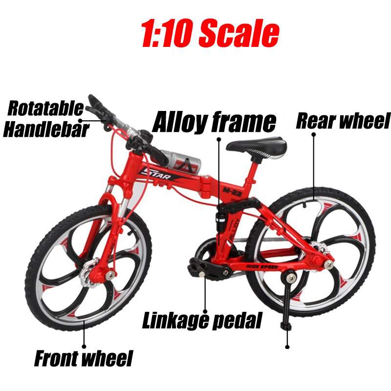 Picture of Mini 1:10 Alloy BMX Bicycle Model Diecast Metal Finger Mountain Bike Toy – Desk Decor & Gift 