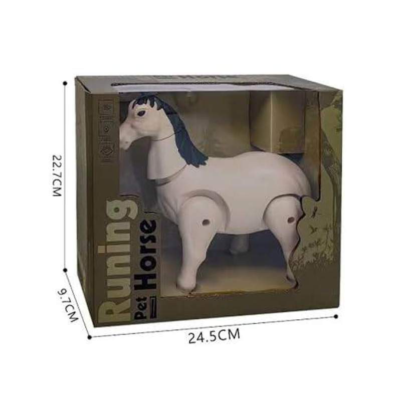 Picture of SPEED PIONEER Walking Horse Toy with Realistic Sound – Battery Operated Running Plastic Electric Animal Figure Toy for Kids Multicolor