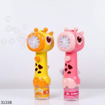 Picture of Kids Giraffe Bubble  Toy – Automatic Bubble Blower Machine with Music & Light | Electric Bubble Wand for Children 1pcs 