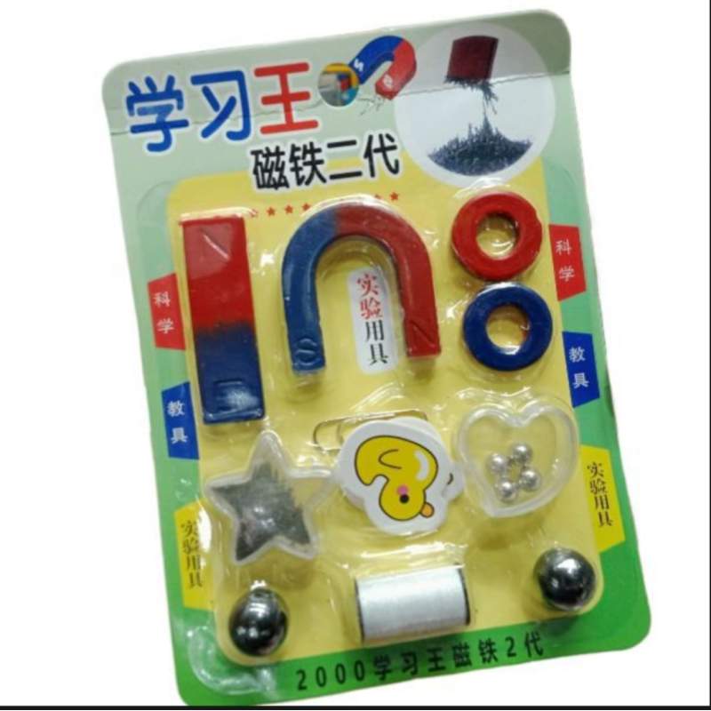 Picture of 10 PCS Education Learning Magnet Set Physics Science Magnets KIT for Education Science Experiment Tools Multicolor