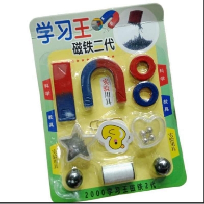 Picture of 10 PCS Education Learning Magnet Set Physics Science Magnets KIT for Education Science Experiment Tools Multicolor