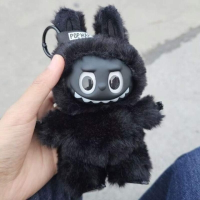 Picture of Labubu-Inspired Plush Toy 17cm – Halloween Special Edition | Eco-Friendly Soft Toy for Kids (8–12 Years) | Black