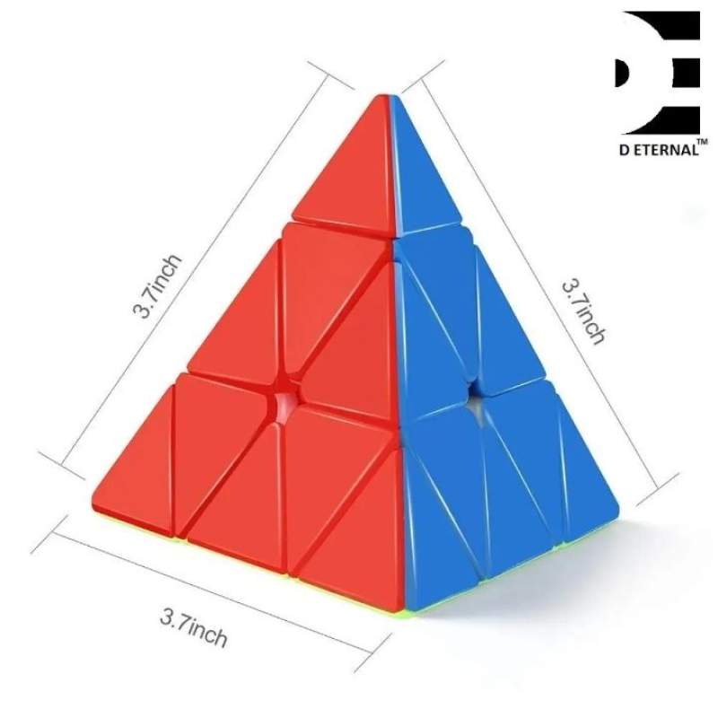 Picture of CM Pyramid Magic Rubic’s Cube Puzzle Toy Brain Teaser - Multicolor 