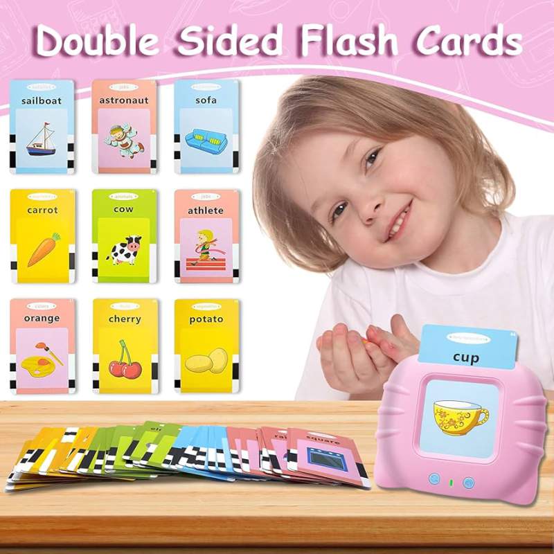 Picture of Talking Flash Cards bangla version, Learning Sensory Toys for Autistic Children, 224 Sight Words Speech Therapy Kids Toys Beginner, Birthday Gift for Little Boys and Girls Multicolor