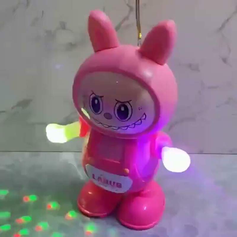 Picture of Labubu Dancing Doll with Music and Lights – Electric Toy for Kids Boys & Girls Multicolor