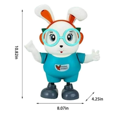 Picture of Crazy Buy Electric Dancing Rabbit Toy – Singing Robot with Light & Music for Kids, Boys & Girls (Safe Parent-Child Toy) Multicolor
