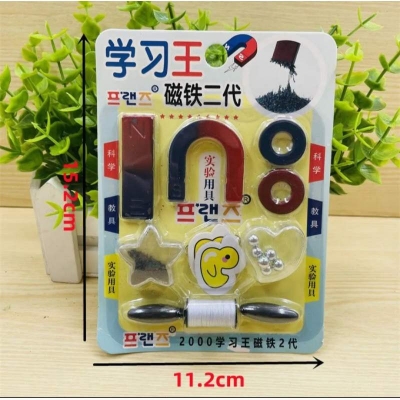 Picture of 10 PCS Education Learning Magnet Set Physics Science Magnets KIT for Education Science Experiment Tools Multicolor
