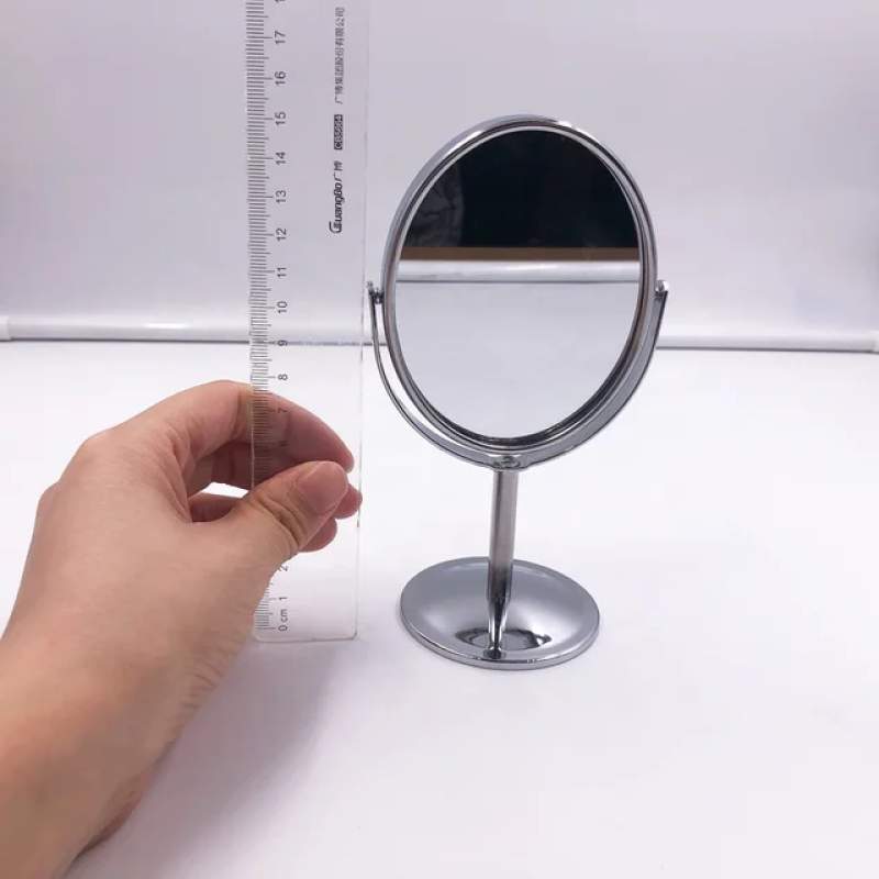 Picture of 360 Degree Swivel Magnifying Mirror, Vanity Mirror With Stand And Cute Mirror Silver