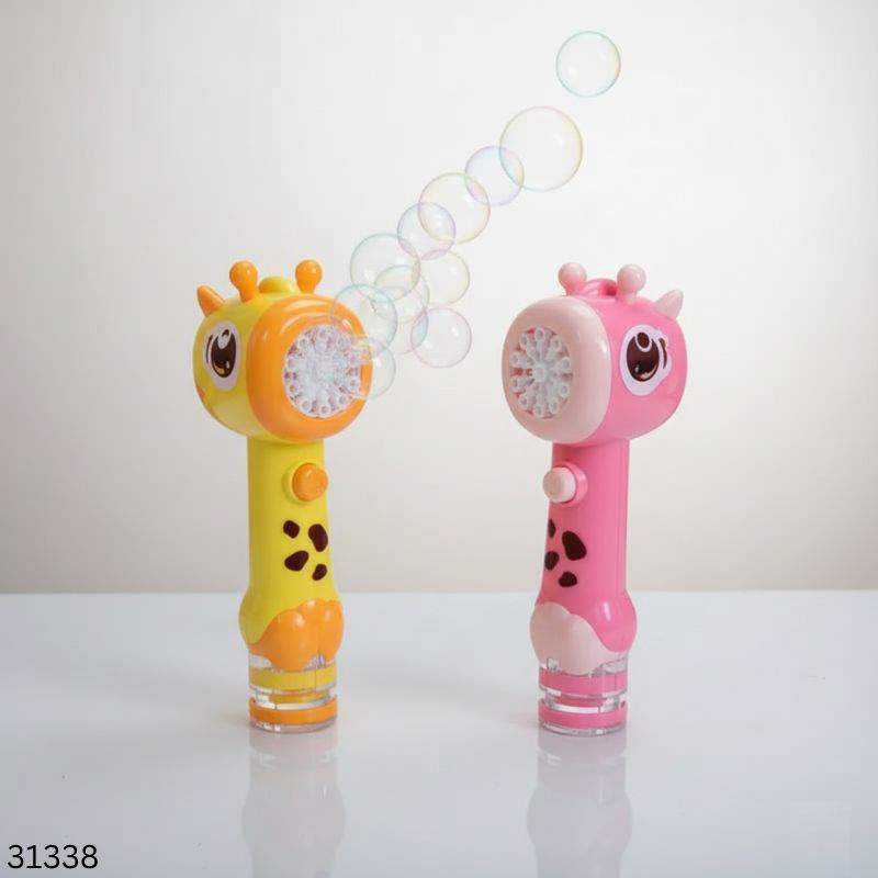 Picture of Kids Giraffe Bubble  Toy – Automatic Bubble Blower Machine with Music & Light | Electric Bubble Wand for Children 1pcs 
