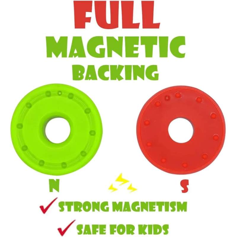 Picture of Magnetic Arithmetic Learning Toy, Colorful Magnetic Building Blocks for Kids, Intelligence Brain Developing Toy (2 Sets/ 12 Pieces) Multicolor