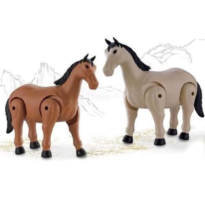 Picture of SPEED PIONEER Walking Horse Toy with Realistic Sound – Battery Operated Running Plastic Electric Animal Figure Toy for Kids Multicolor