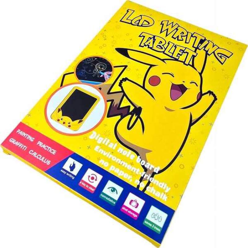 Picture of LCD Writing Tablet for Kids – Pikachu Theme | Digital Drawing & Writing Pad Yellow