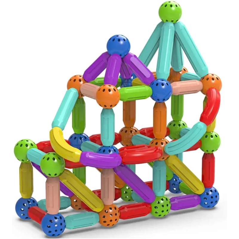 Picture of Magnetic Building Sticks and Balls Toy 42 pcs Multicolor