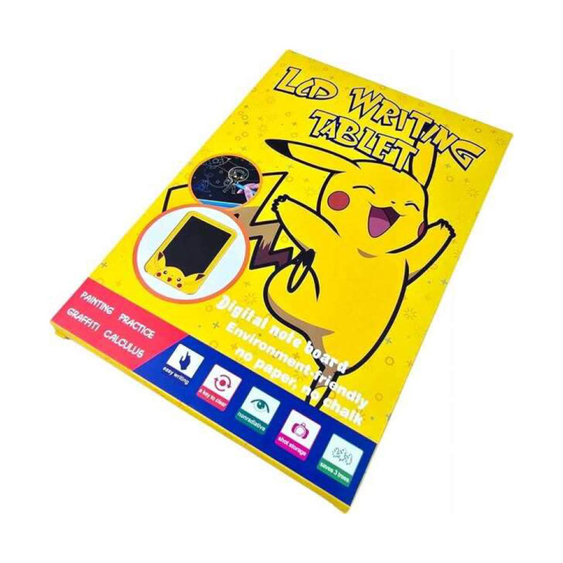Picture of CM LCD Writing Tablet for Kids – Pikachu Theme | Digital Drawing & Writing Pad Yellow
