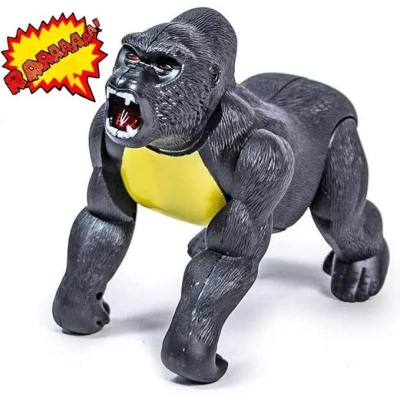Picture of Liberty Imports Electronic Walking Gorilla Toy – Light & Sound Battery Operated Kong Monkey Ape Animal Toy for Kids Multicolor