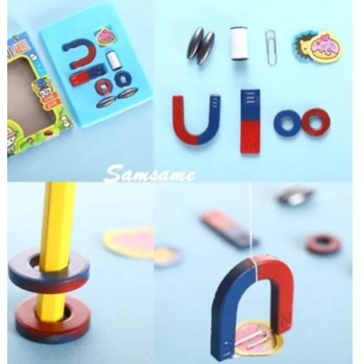 Picture of 10 PCS Education Learning Magnet Set Physics Science Magnets KIT for Education Science Experiment Tools Multicolor