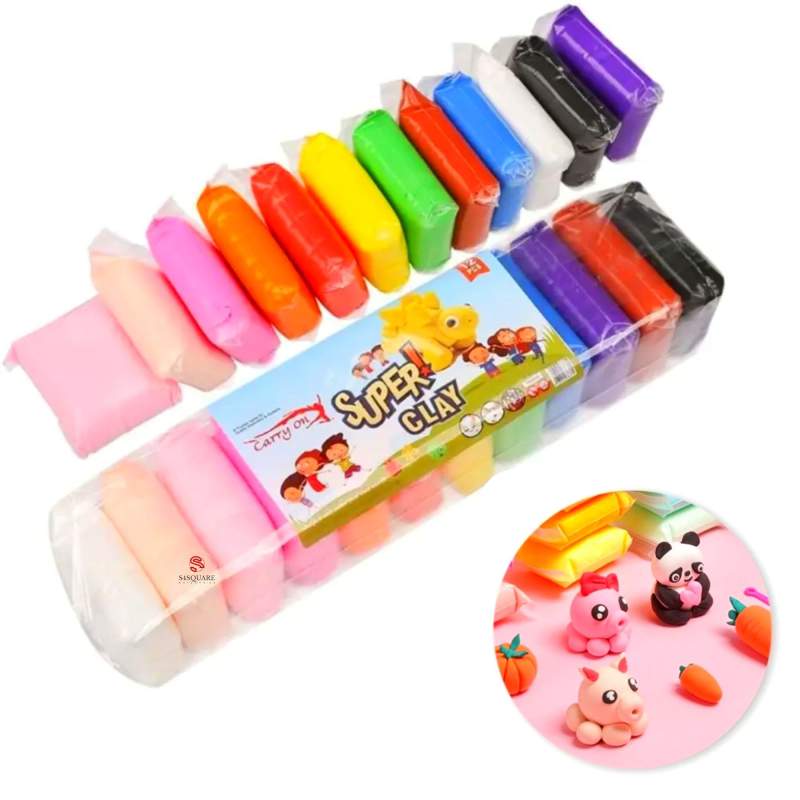 Picture of Multicolor Air Foam Clay, Quantity Per Set: 12pcs Multicolor