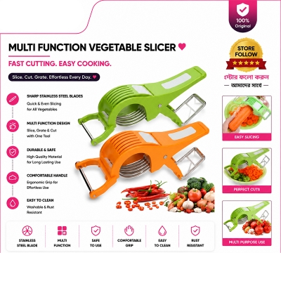 Picture of Vegetable/ Fruit Multi Cutter and Peeler - Multicolor