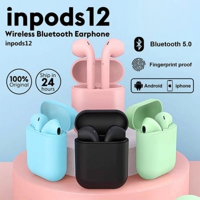 Picture of Inpods 12 Tws wireless Bluetooth Headsets in-Ear Headphones 