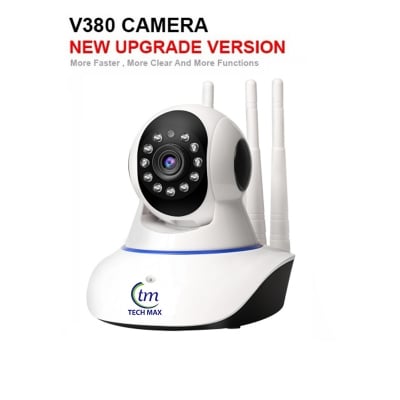 Picture of V380 WIFI IP Camera 2MP 1080P HD Q5Y Featuring 360-degree View Two Way Voice, and 3 Antenna Technology Multicolor