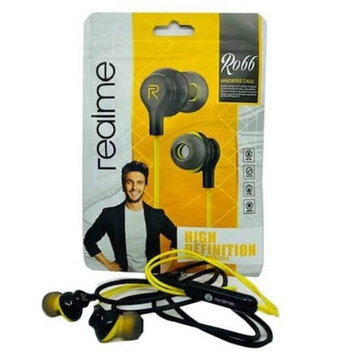 Picture of Realme RO66 in-ear Earphone with Good Bass Sound Quality for All Android Mobile Phone Multicolor