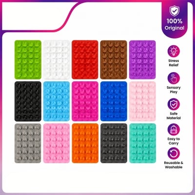 Picture of Strong Grip Silicone Phone Holder – Adhesive Suction Mount, Anti-Slip Hands-Free Stand | Multicolor Multicolor