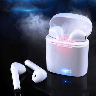 Picture of I7S Tws Dual Mini Wireless 4.1 Bluetooth Earphone With Power Case - White