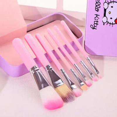 Picture of Hello Kitty Mini Makeup Brush Set of 6 Pieces - Pink