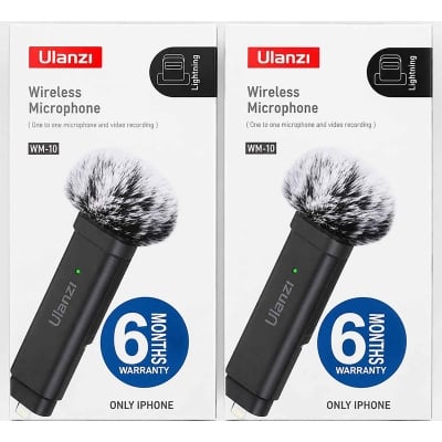 Picture of Ulanzi WM-10 Wireless Clip-on Microphone for i Phone User Multicolor