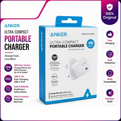Picture of Anker PD Series 3 , 20W Cube USB-C Adapter White