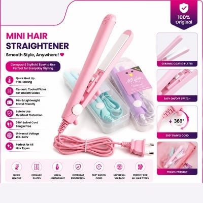 Picture of Students and Travlling Mini Hair Straightener Curlin Irons 