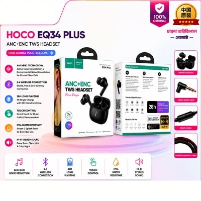 Picture of Hoco EQ34 Plus Rima New Wireless Earbuds Multicolor