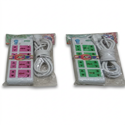 Picture of Multiplug 8 port Socket HP-0455-2 Meter=7fit/Hand - Multi Plug Multicolor