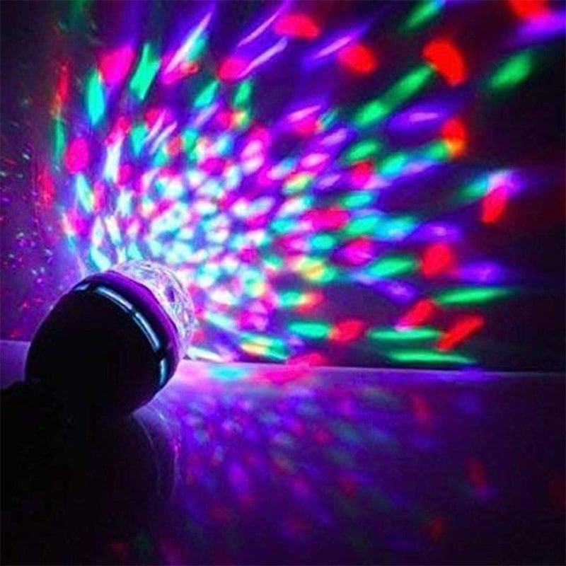 Picture of 360 Degree LED Rotating Bulb, Magic Dj Disco Light for Festival/Home/Shop/Diwali/Wedding, Birthday Party Decoration Multicolor