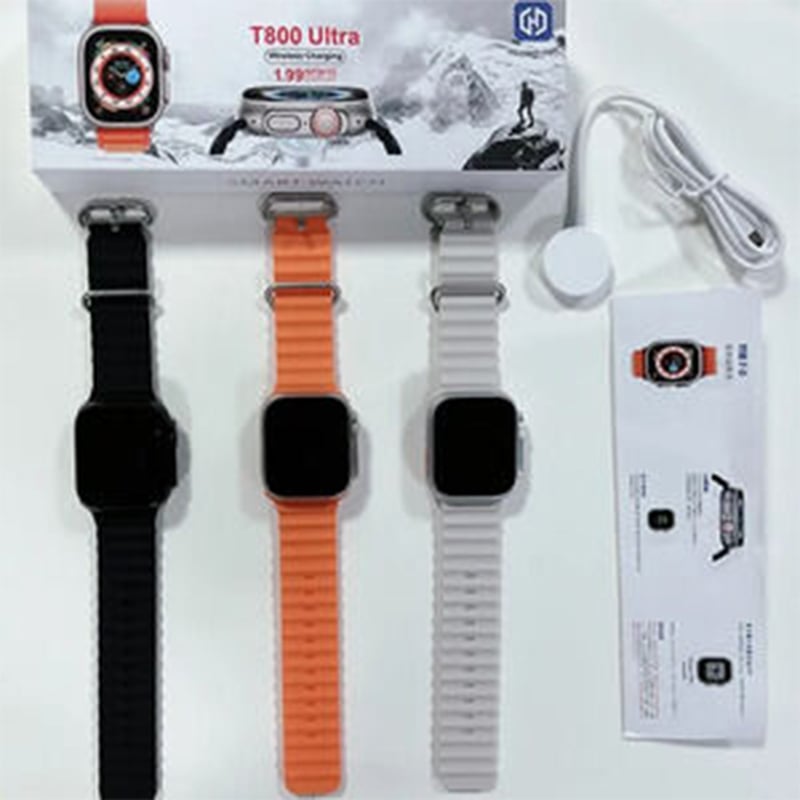 Picture of T800 Ultra Smartwatch Wireless Charging Bluetooth Call Watch For Men WOmen IP67 Waterproof Sleep Monitoring Smart Watch 1.99" HD Screen 