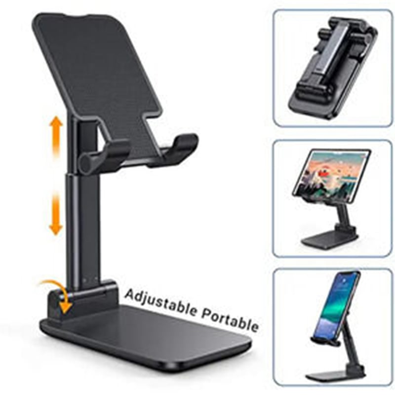 Picture of T1 Universal Ergonomic Collapsible Adjustable Desktop Tablet Mobile Phone Holder 