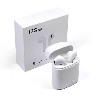 Picture of I7S Tws Dual Mini Wireless 4.1 Bluetooth Earphone With Power Case - White