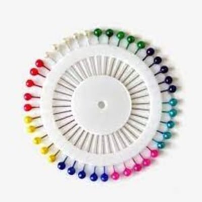 Picture of 4 Roll Pieces Hijab Pin Brooches for Women (160-Pieces) Multicolor