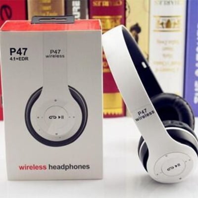 Picture of New P47 Wireless Bluetooth Headphone Stereo Earphone with SD Card Slot 