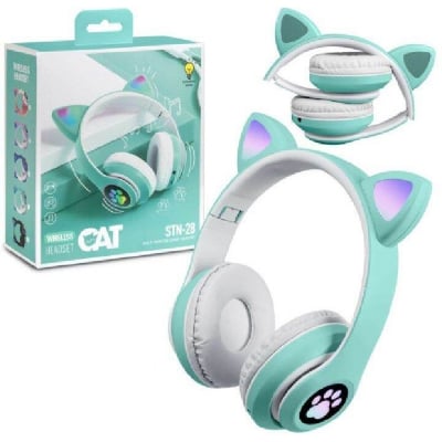 Picture of STN-28 Over Ear Music Headset Glowing Ear Headphones Foldable Wireless 