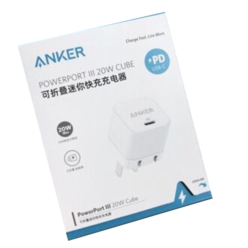 Picture of Anker PD Series 3 , 20W Cube USB-C Adapter White